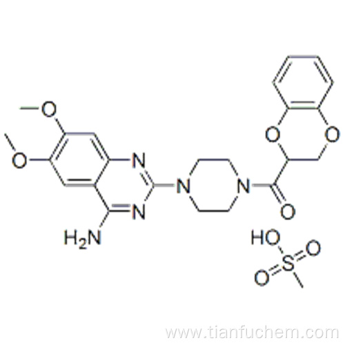 Methanone,[4-(4-amino-6,7-dimethoxy-2-quinazolinyl)-1-piperazinyl](2,3-dihydro-1,4-benzodioxin-2-yl)-,methanesulfonate (1:1) CAS 77883-43-3